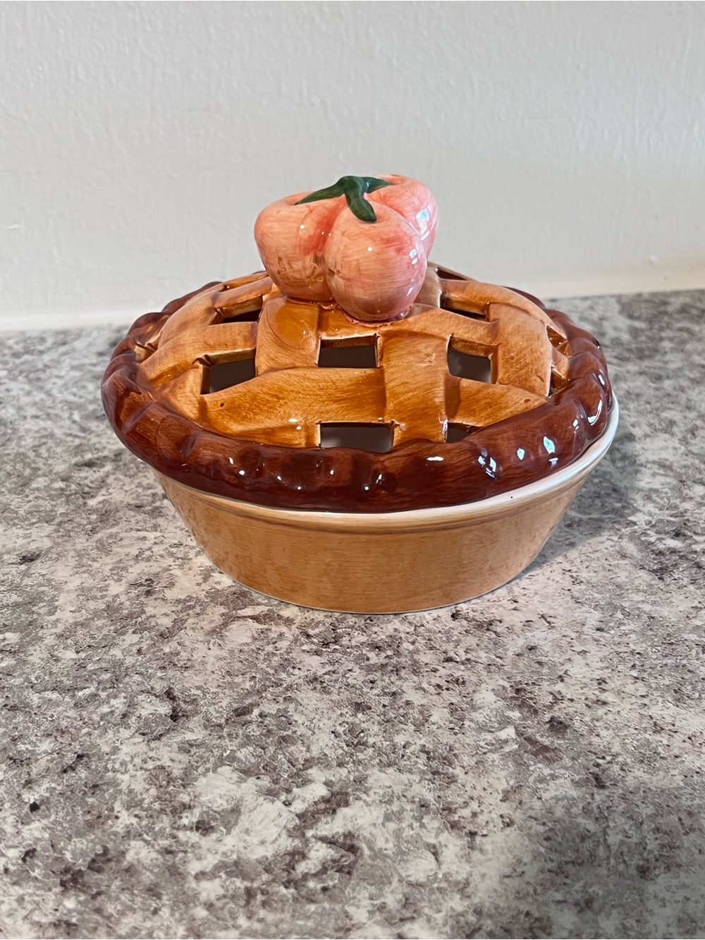 Vintage Cottagecore Pie Plate Potpourri Holder with Box